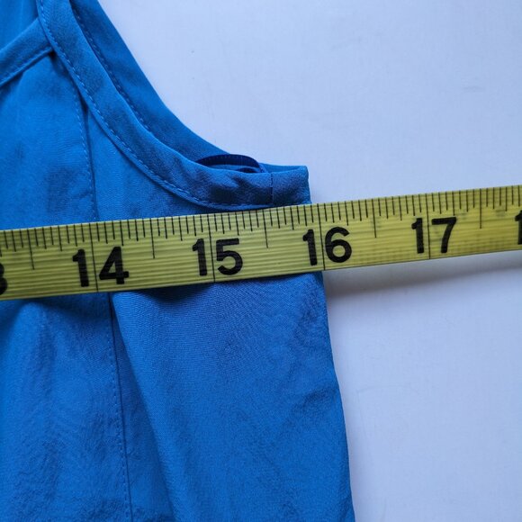 Narciso Rodriguez Blue White Black Colorblock Silk Slip Dress Size 6 AS IS FLAWS - Picture 14 of 16